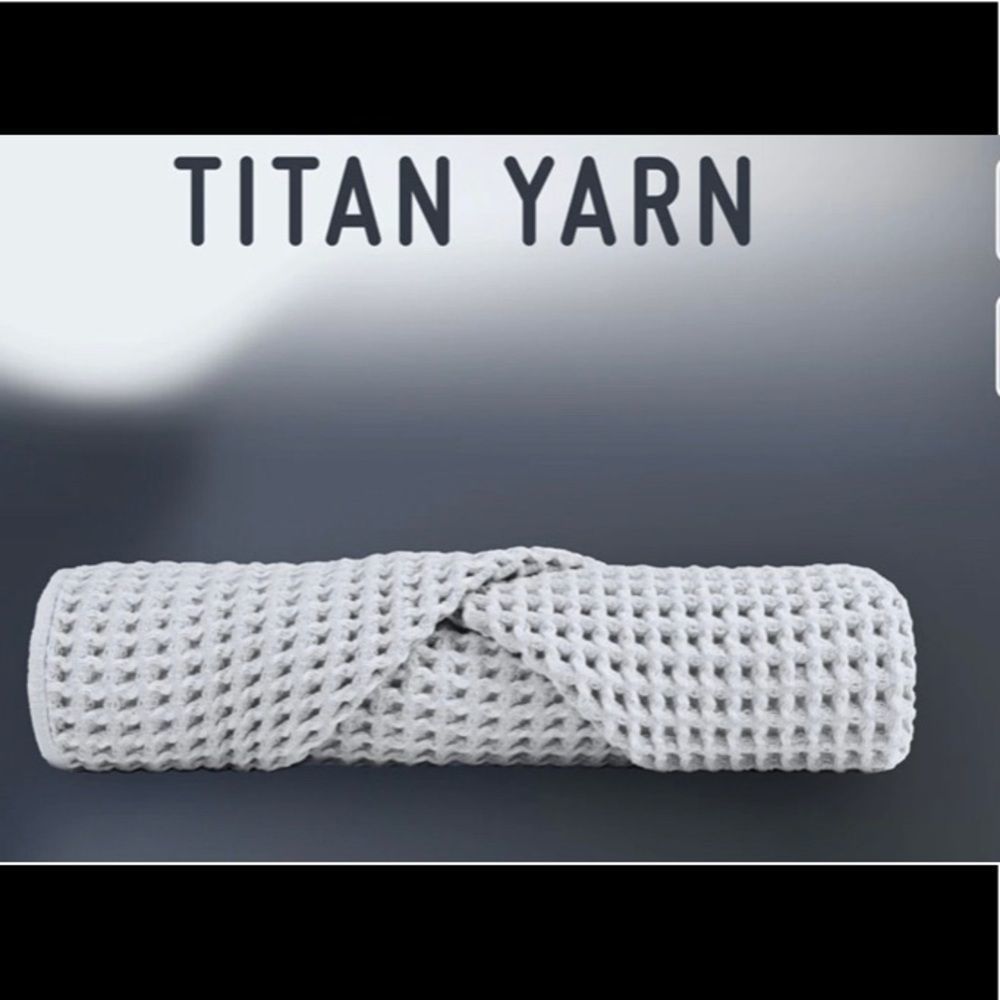 TITAN Yarn Waffle Weave Face Towel Antimicrobial 12 X 12 Inches